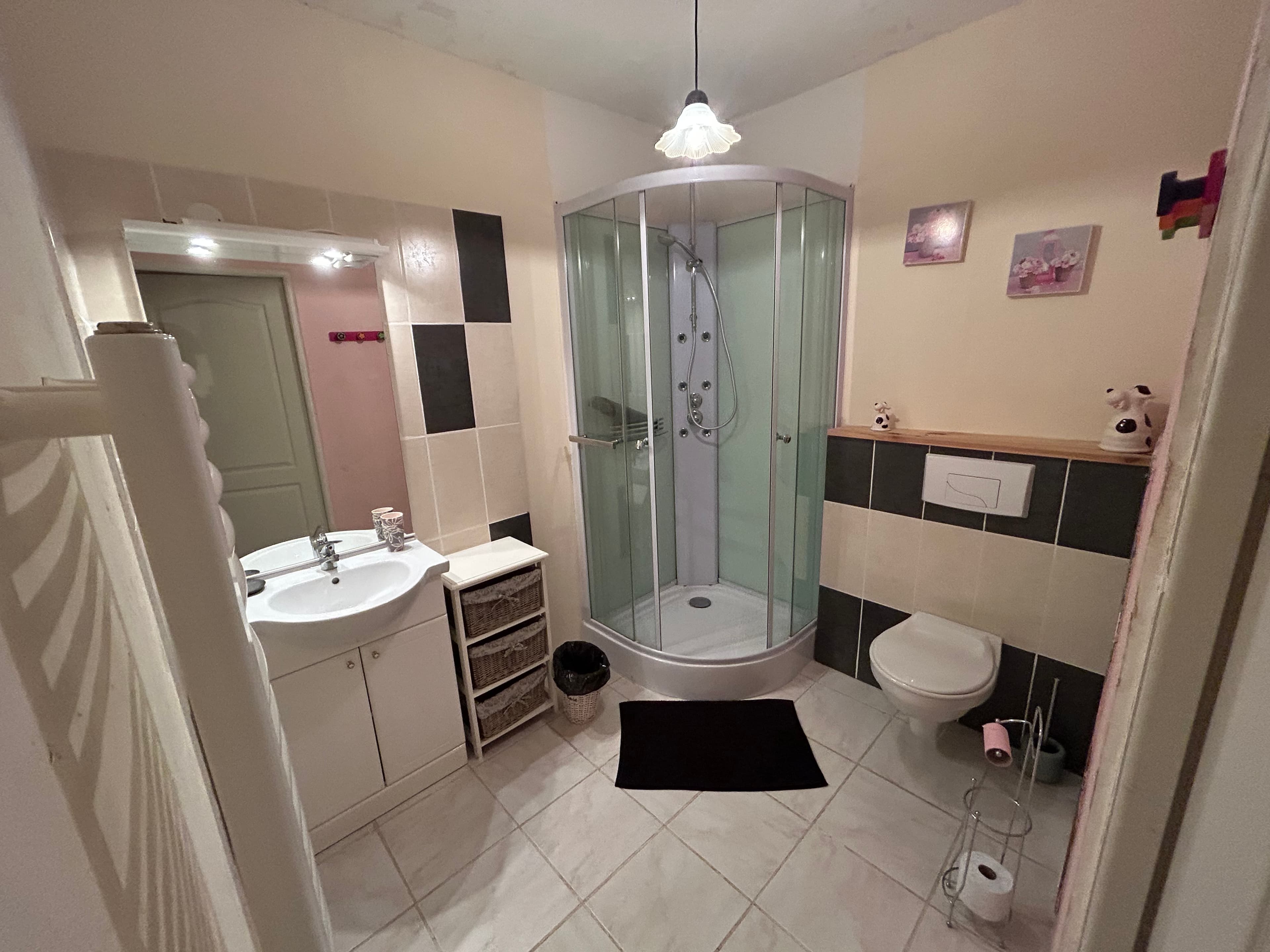 Chambre 3 plan SDB Chez Sylvie et Jerome / l'Auberge Alsacienne